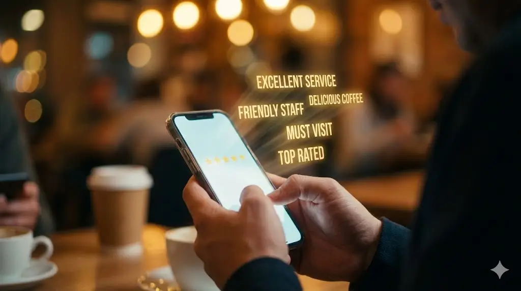 Müşterilerin Google Haritalar yorumlarında uzun kuyruklu semantik SEO anahtar kelimelerini kullanması.