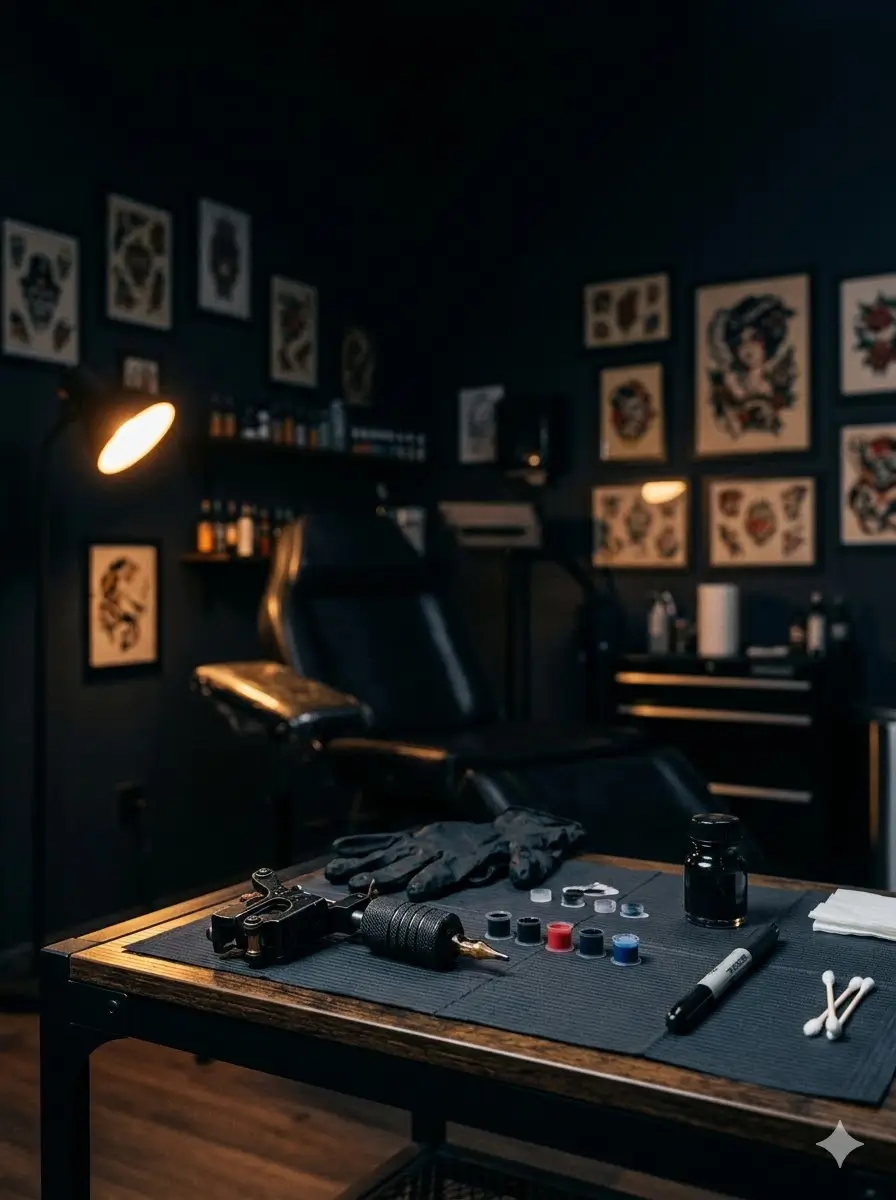 Dövme stüdyosu web tasarım - profesyonel tattoo stüdyosu dijital varlık