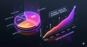 2026 yılı Instagram abonelik kazançları ve içerik üreticisi ekonomisi büyüme grafiği.