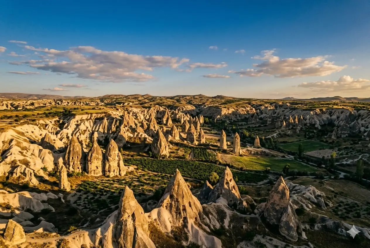 Kapadokya Göreme vadisi panoramik manzara — dijital pazarlama ajansı bölge uzmanlığı